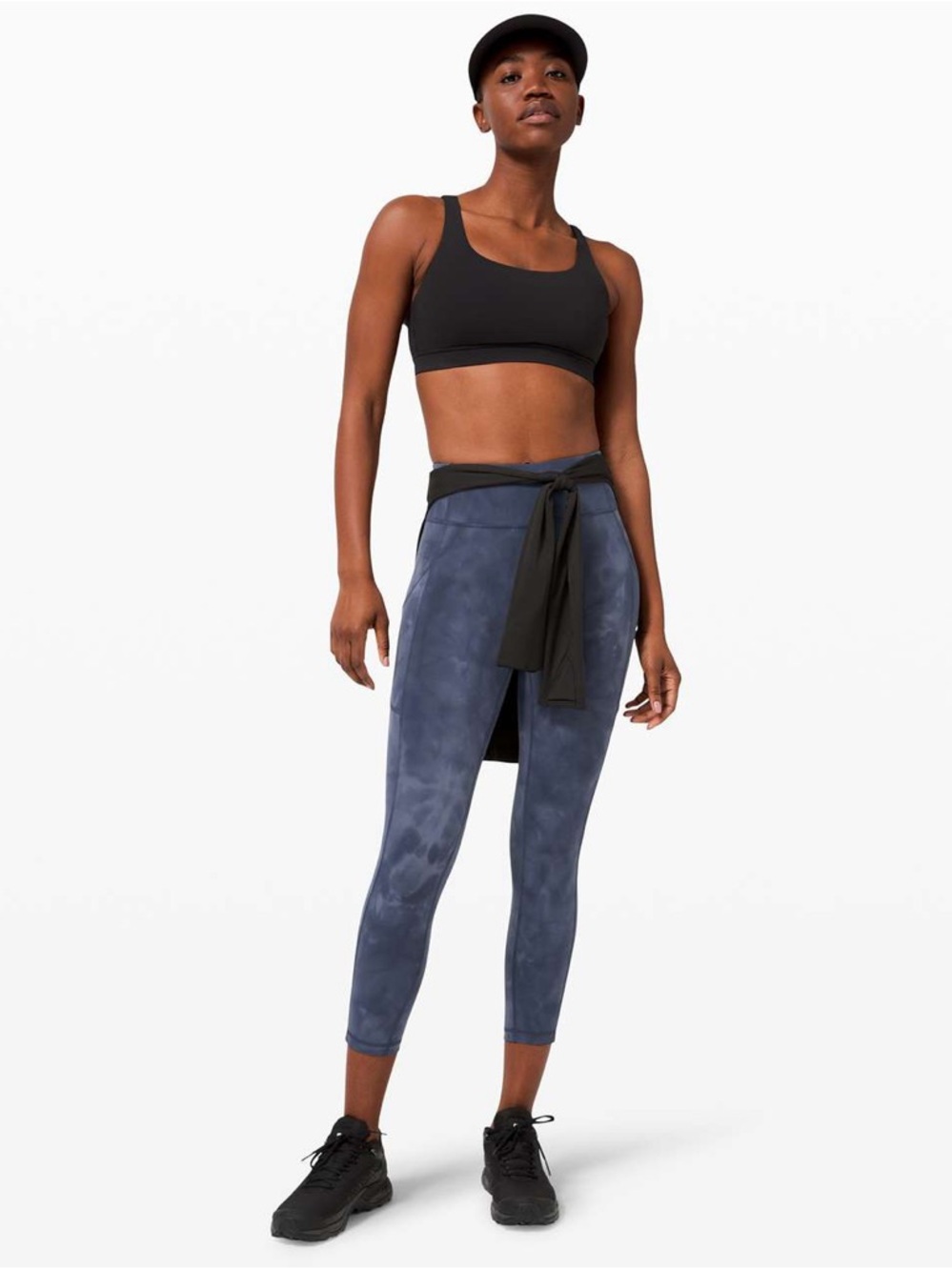 Lululemon Invigorate High Rise Crop 23” Everlux Diamond Dye Naval Blue 8 - Picture 15 of 15
